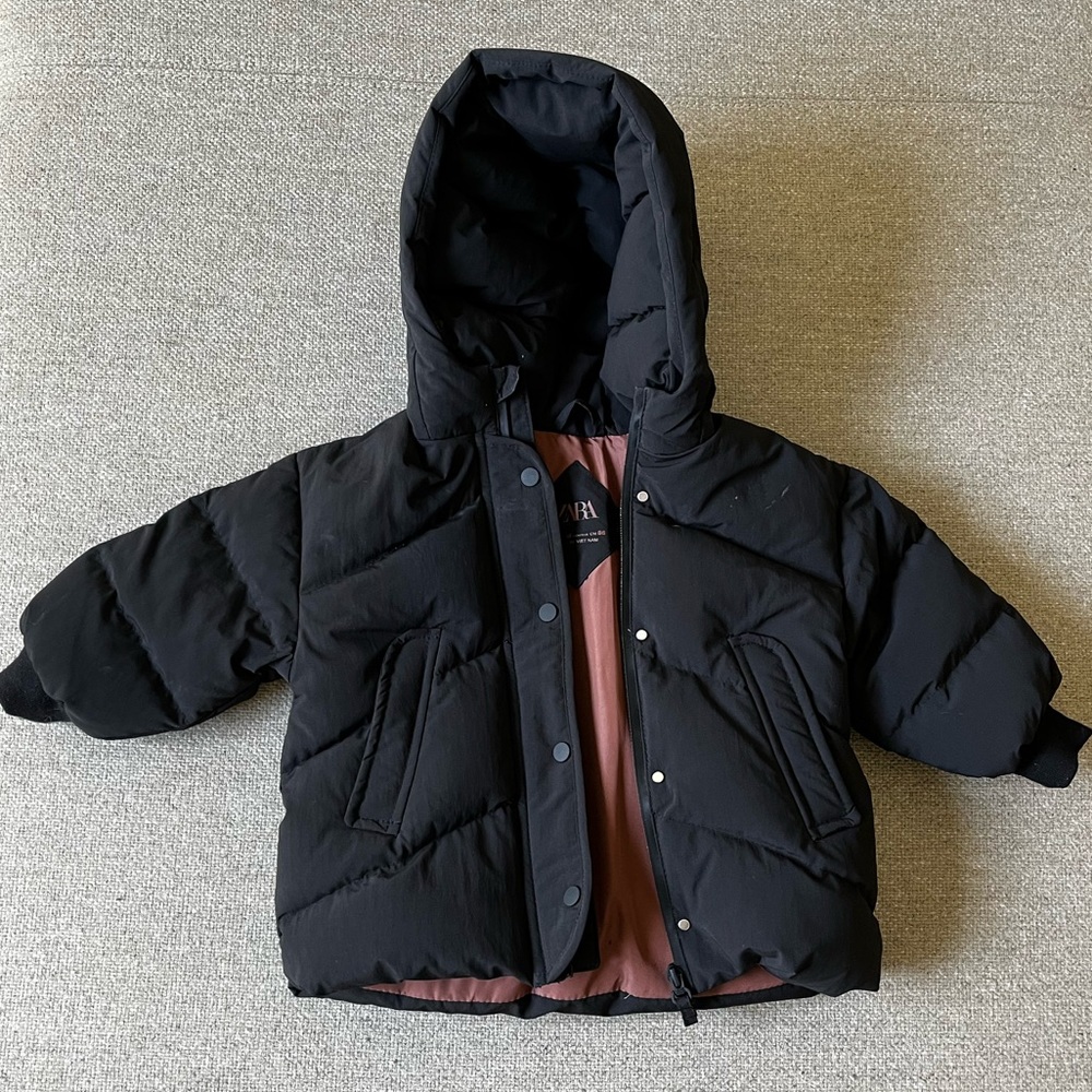 Black Zara Coat | 12 - 18 months